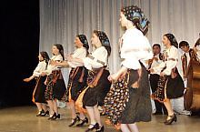 Traditional costume Crihalma, have on member of Poienita folk ansambly Brașov
