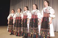 Traditional costume Ilimbav, have on member of Poienita folk ansambly Brașov