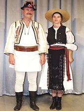 Traditional costume Sibiu, have on member of Poienita folk ansambly Brașov