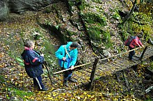 End of Leșu lake - Meziad cave hiking trail, Padurea Craiului mountains, Photo: WR